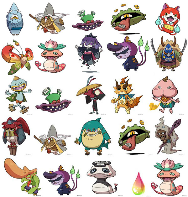 3DS_YokaiWatch_story_all_charater