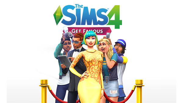 THE SIMS 4 GET FAMOUS logo