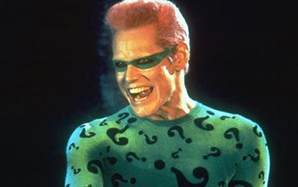 Jim Carrey as The Riddler in the Film Batman Forever