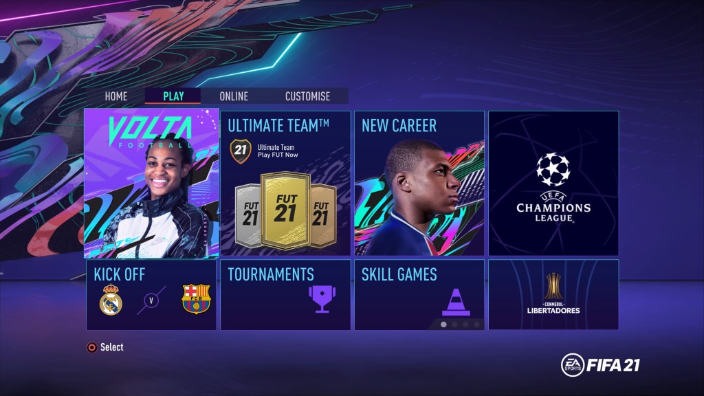 FIFA 21 (In Menus)