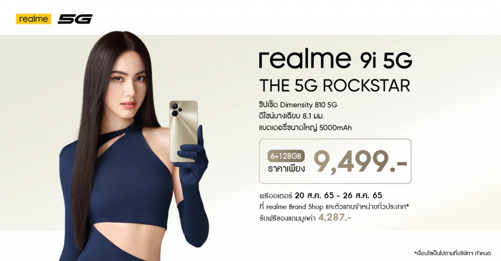ภาพประกอบข่าว_ราคา realme 9i 5G