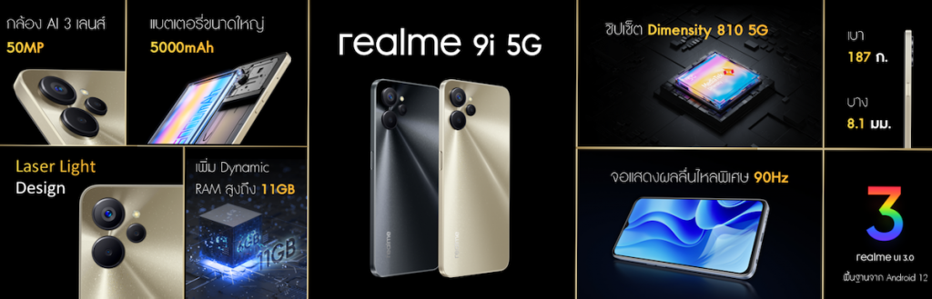 ภาพประกอบข่าว_สรุปสเปก realme 9i 5G