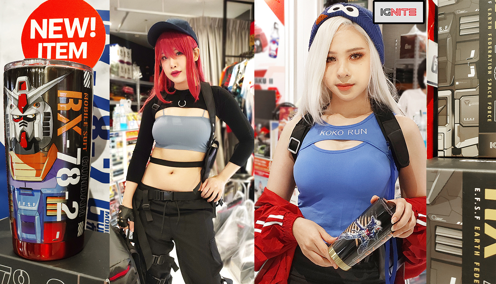 Ignite Rx IGNITE แก้วสแตนเลส + Backpack – กระเป๋าเป้กันดั้ม ผ้า TPU “Gundam RX-78 ...