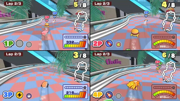 SUSHI vs BURGER Race (6)