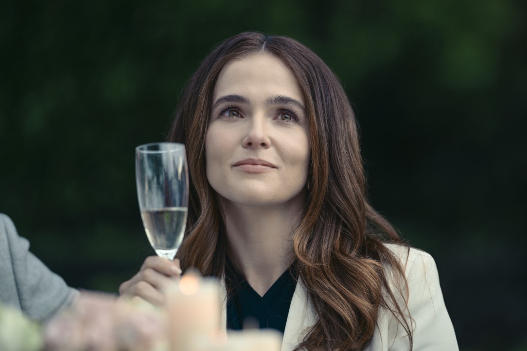 Zoey Deutch as Cynthia in Anniversary. Photo Credit: Owen Behan