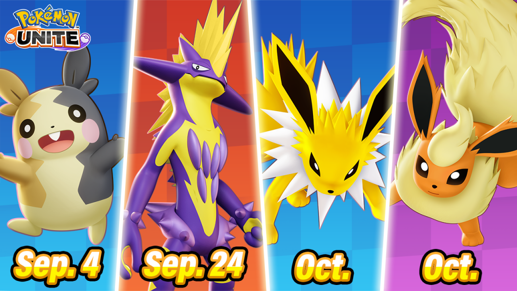 Pokémon UNITE_Morpeko Toxtricity Jolteon and Flareon_EN